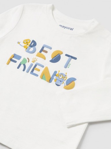 Mayoral Camiseta m/l Friends 14-02039-096 Nata [1]