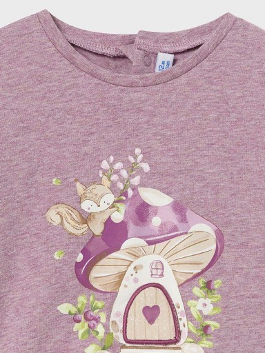 Mayoral Camiseta M/L apliques 14-02050-041 Orquídea  [1]