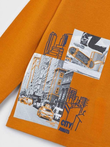 Mayoral Camiseta M/L "City awaits" 14-04048-068 Carrot [2]