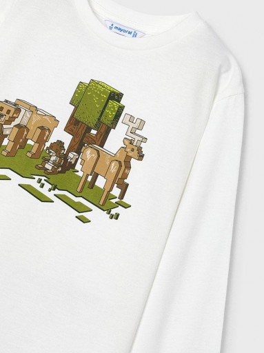 Mayoral Camiseta M/L "Nature" 14-04054-089 Nata [1]