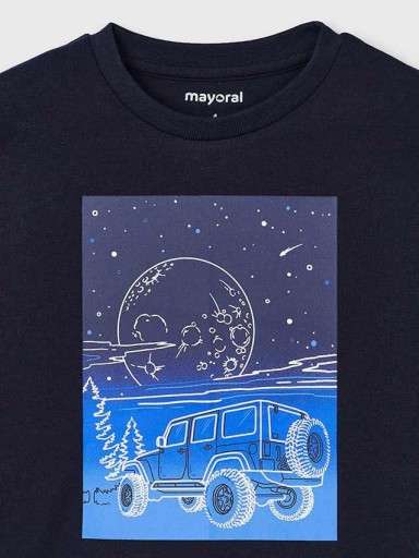 Mayoral Camiseta M/L glow in the dark 14-04057-015 Blue-black [4]