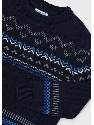 Mayoral Jersey Jacquard motivos 14-04344-015 Blue-black [3]