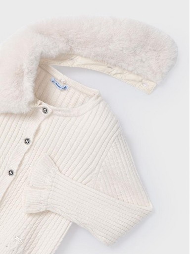 Mayoral  Rebeca tricot cuello pelo 14-04362-030 Milk [1]
