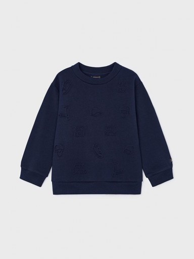 Mayoral Pullover motivos embossed 14-04454-010 Marino [2]