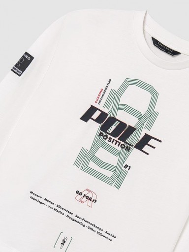 Mayoral Camiseta M/L "Pole position" 14-07087-038 Nata-everg. [3]