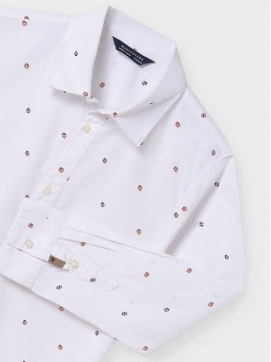 Mayoral Camisa M/L estampada 14-07108-052 Blanco [4]