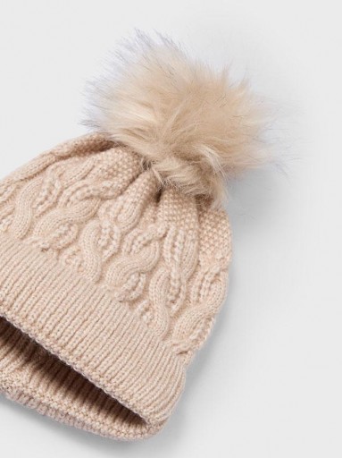 Mayoral gorro pompón niña  14-10834-091 Arena [1]