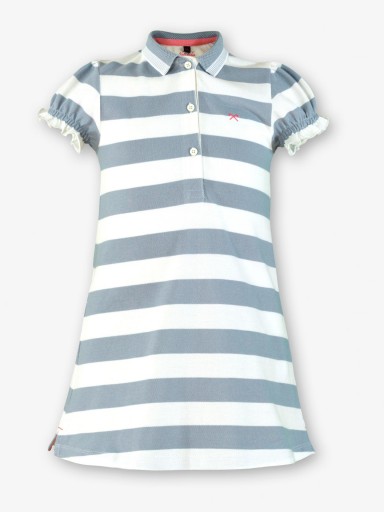 Miranda Vestido Infantil Tipo Polo Rayas Azules "Astromelia" 1400/V [2]