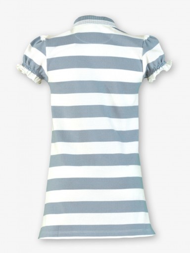 Miranda Vestido Infantil Tipo Polo Rayas Azules "Astromelia" 1400/V [3]