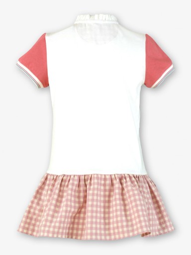 Miranda Vestido Infantil Tipo Polo Franjas Falda Cuadros "Laurina" 1401/V [2]