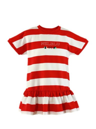 Miranda vestido Infantil Marinero Rayas Rojo Logo Náutico 035/1404/V [1]