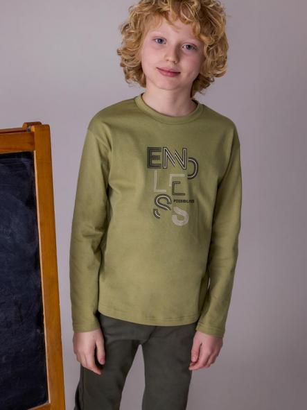 Mayoral Camiseta M/L Básica 15-00842-010 Pesto [2]