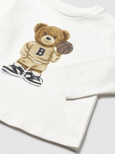 Mayoral Camiseta M/L Oso 15-02058-082 Nata [3]