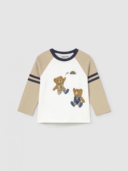 Mayoral Camiseta M/L Combinada 15-02059-086 Latte [1]