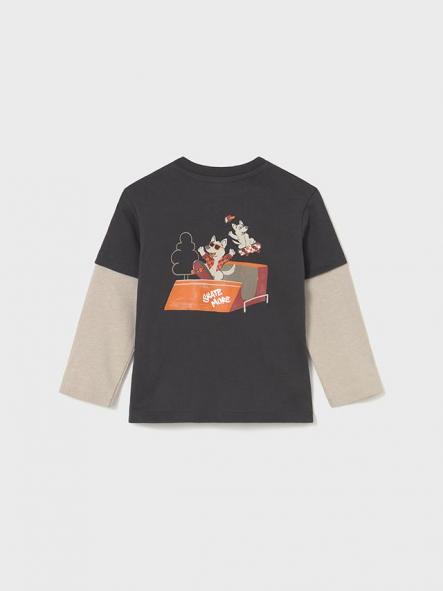 Mayoral Camiseta Doble Manga 15-02062-094 Sombra [1]