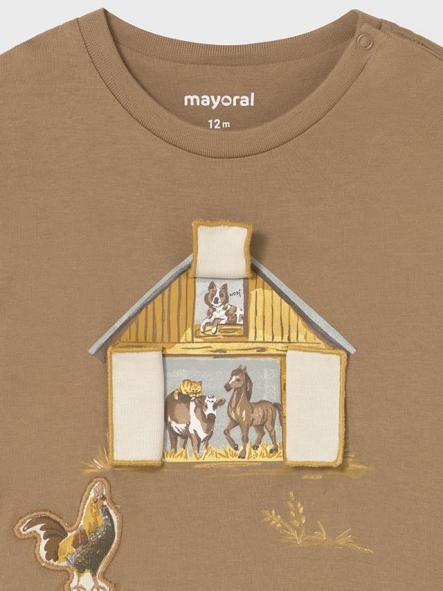 Mayoral Camiseta M/L "Play" Granja 15-02067-031 Caramelo [3]
