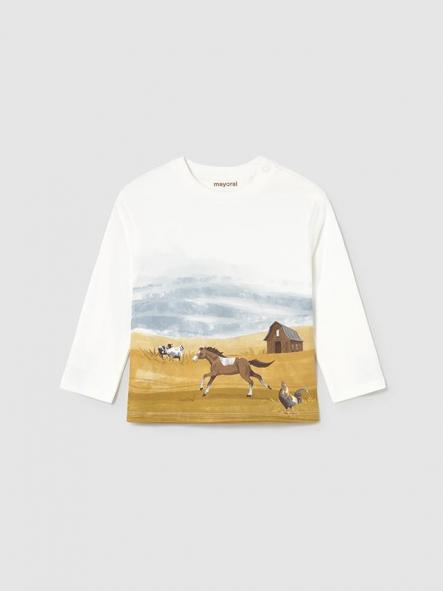 Mayoral Camiseta M/L Paisaje 15-02068-035 Granja