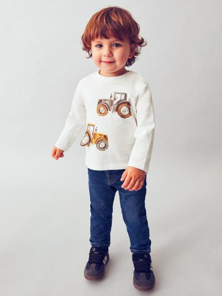Mayoral Camiseta M/L "Play" Tractor 15-02069-039 Nata [2]