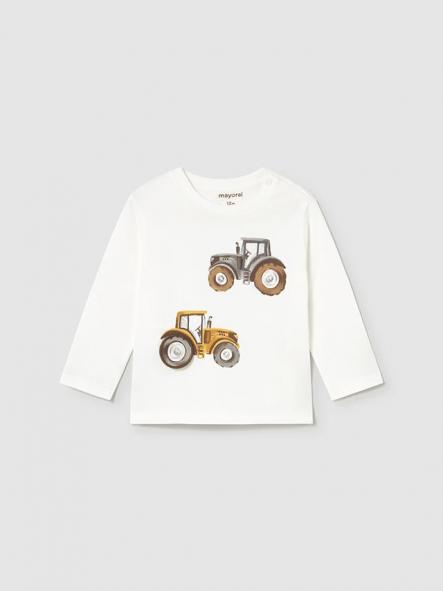 Mayoral Camiseta M/L "Play" Tractor 15-02069-039 Nata [3]