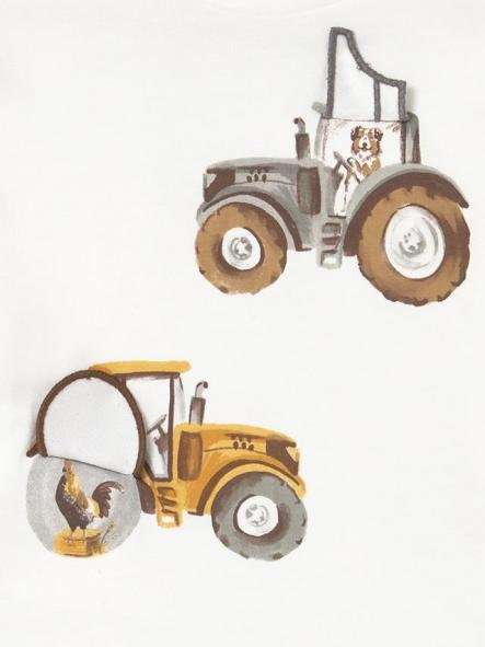 Mayoral Camiseta M/L "Play" Tractor 15-02069-039 Nata [6]