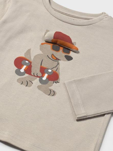 Mayoral Camiseta M/L Aplique Animal 15-02070-066 Chai [2]
