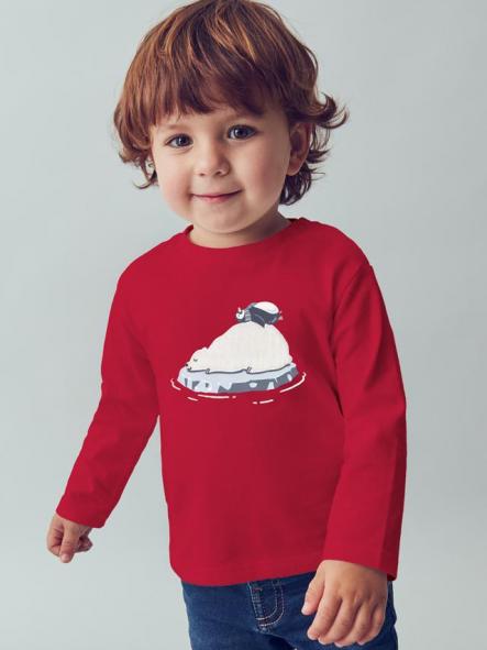 Mayoral Camiseta M/L Aplique 15-02071-043 Rojo