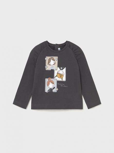 Mayoral Camiseta M/L 15-02081-087 Plomo
