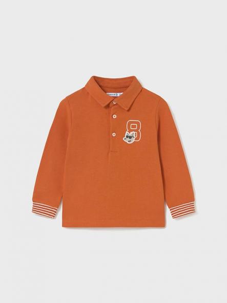 Mayoral Polo M/L Liso Detalles 15-02101-070 Calabaza