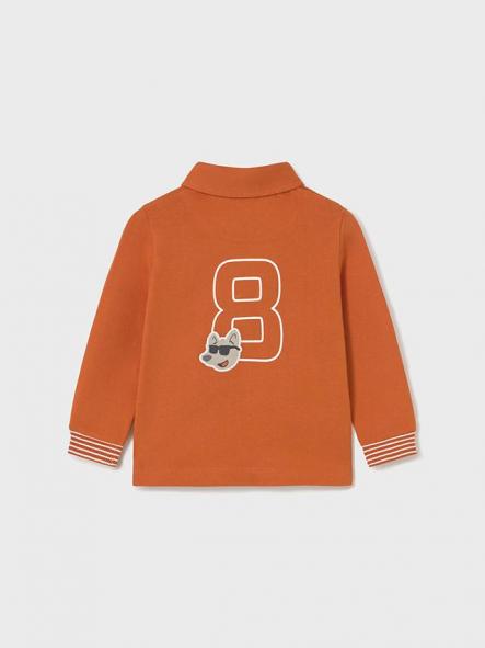Mayoral Polo M/L Liso Detalles 15-02101-070 Calabaza [1]