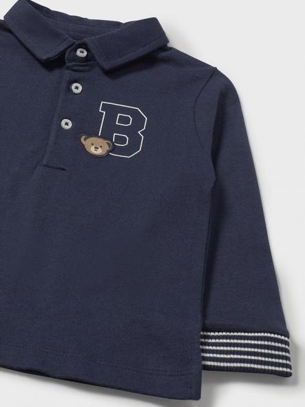 Mayoral Polo M/L Liso Detalles 15-02101-071 Azul [2]