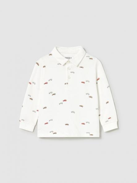 Mayoral Polo M/L Estampado 15-02102-076 Nata