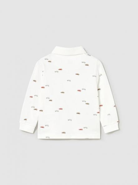 Mayoral Polo M/L Estampado 15-02102-076 Nata [1]