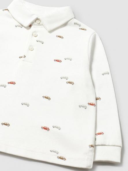 Mayoral Polo M/L Estampado 15-02102-076 Nata [2]