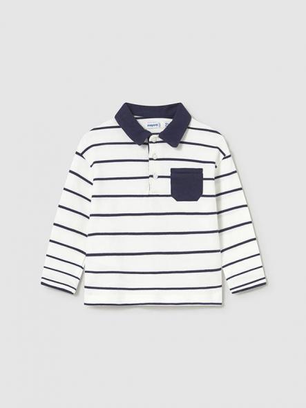 Mayoral Polo M/L Contrastes 15-02103-080 Nata-Azul