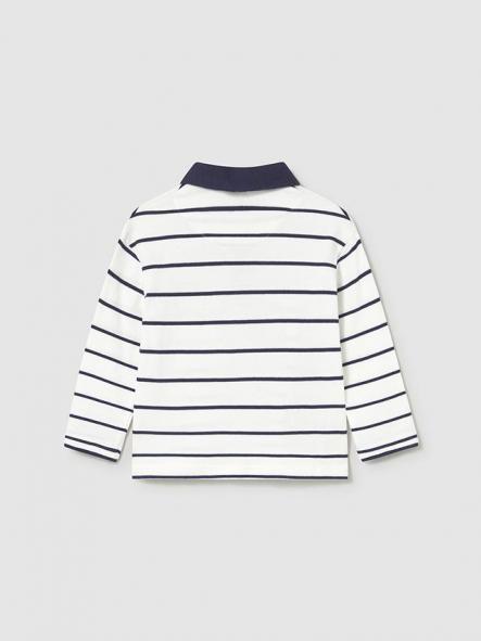 Mayoral Polo M/L Contrastes 15-02103-080 Nata-Azul [1]