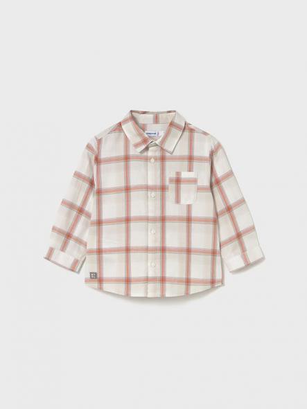 Mayoral Camiseta M/L Cuadros Viella 15-02109-091 Calabaza