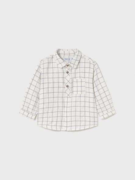 Mayoral Camisa M/L Cuadros Viscosa 15-02110-095 Sombra [1]