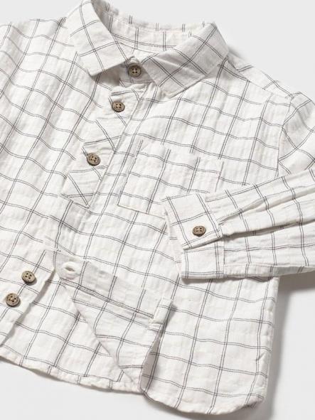 Mayoral Camisa M/L Cuadros Viscosa 15-02110-095 Sombra [3]