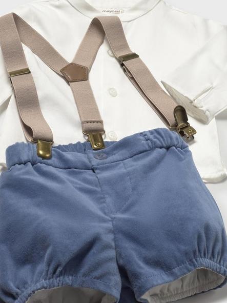 Mayoral Conjunto pantalón corto con tirantes y camisa 15-02257-043 Artico [2]