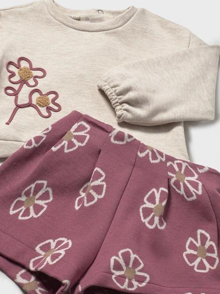 Mayoral Conjunto Bermuda Punto Jacquard 15-02262-049 Rosado [2]