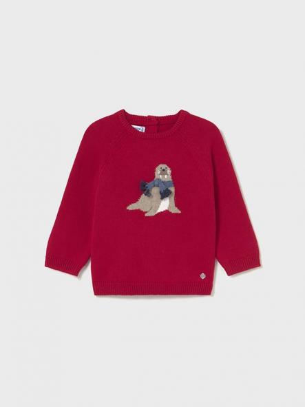 Mayoral Jersey Intarsia Animal 15-02345-021 Rojo