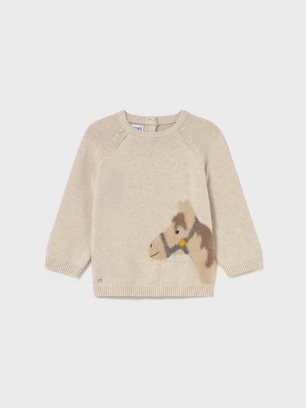 Mayoral Jersey Intarsia Animal 15-02345-022 Cereal [1]