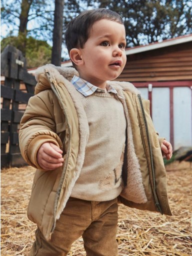 Mayoral Chaquetón Orejas Pelo 15-02424-050 Beige