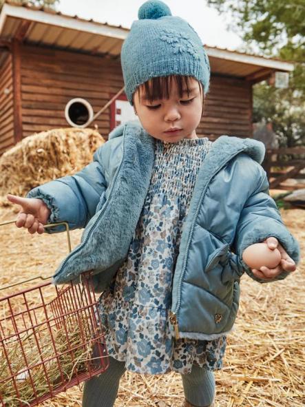 Mayoral Chaquetón Reversible Pelo 15-02435-079 Blue Bell