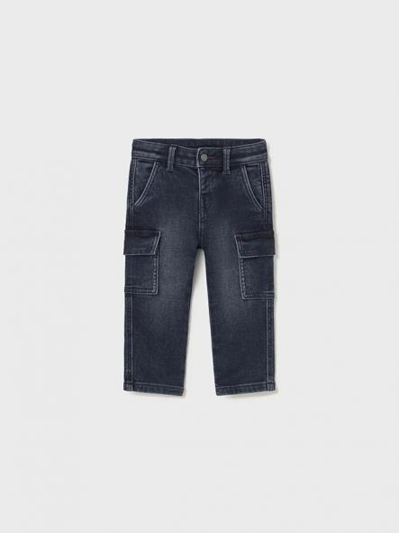 Mayoral Pantalon Soft Denim Cargo 15-02505-029 Blue-Black [1]