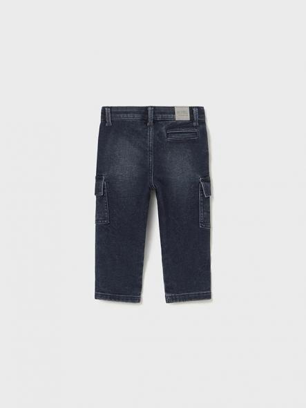 Mayoral Pantalon Soft Denim Cargo 15-02505-029 Blue-Black [2]