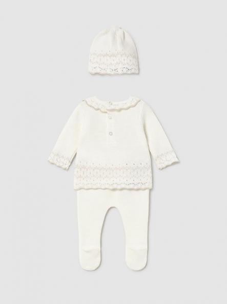 Mayoral Conjunto 3 piezas polaina 15-02556-066 Crudo [1]