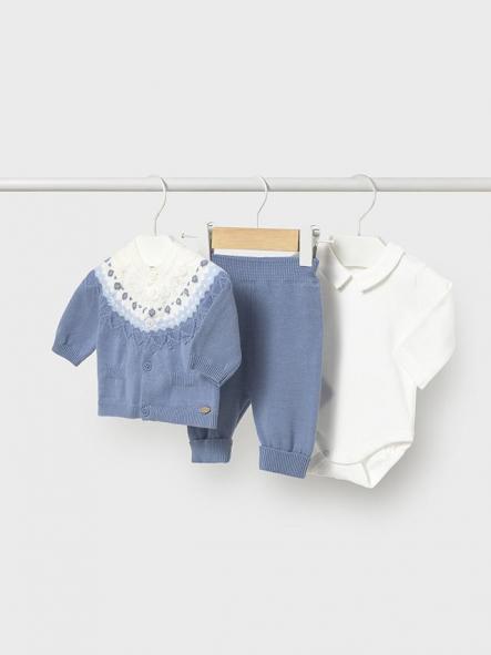 Mayoral Conjunto Pantalon 3 Piezas Tricot 15-02570-031 Nube
