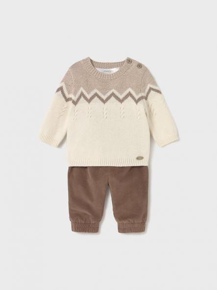 Conjunto pantalón y jersey recién 15-02580-096 Cacao [0]