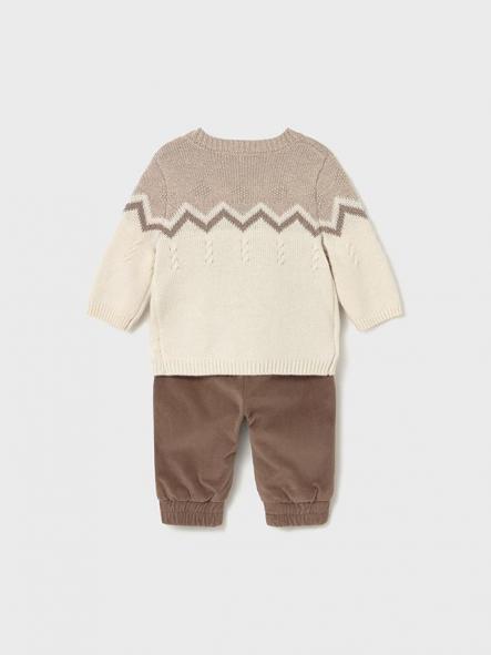 Conjunto pantalón y jersey recién 15-02580-096 Cacao [1]